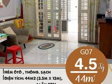 Hình ảnh Bán nhà Nguyễn Văn Khối, làng hoa Gò Vấp. Hẽm xe hơi.3,5x13m = 4.5 TỶ