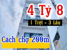 Hình ảnh Nhà 4 Tầng, cách chợ Lê Đình Cẩn 200m, Đường trước nhà 8 mét