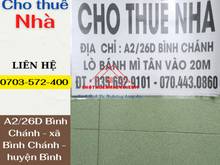 Hình ảnh Cho Thuê Nhà Nguyên Căn (4m x 20m) 2PN gần CHỢ Bình Chánh
