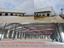 Hình ảnh Cho thuê xưởng sản xuất tiêu chuẩn 12.000m2 Yên Mỹ Hưng Yên