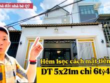 Hình ảnh ✅✅Nhà to giá tốt ✅ Hẻm xe hơi 1sẹc DT 5x21m tại Nhà Bè