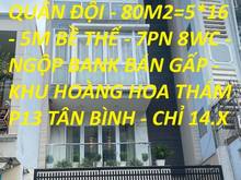 Hình ảnh Bán nhà mặt tiền khu Hoàng Hoa Thám P13 TB 80m2 giá 14.x tỷ