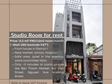 Hình ảnh Phòng Studio 42m2 - Mặt tiền đường trung tâm Q1