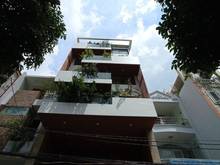 Hình ảnh Nhà mới thiết kế VP đường Bình Giã Tân Bình. Hầm 5 Tầng, thang máy.