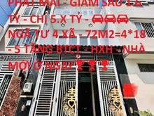 Hình ảnh Giảm sâu 1.6 tỷ bán nhà 5 tầng Bình Trị Đông 72m2 chỉ còn 5.6 tỷ
