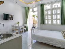Hình ảnh Cho thuê CH Studio, mới 100%,ban công,Full NT,thang máy, Bà Lê Chân,Q1