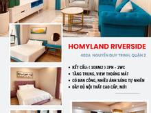 Hình ảnh Siêu phẩm Homyland Riverside 3PN - 2WC đầy đủ nội thất cao cấp