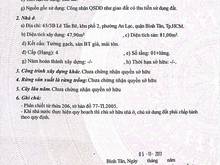 Hình ảnh Chính chủ bán nhà An Lạc, Bình Tân