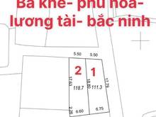 Hình ảnh Bán lô đất 118m2, MT 5.5m tại Bà Khê, Phú Hòa, Lương Tài, Bắc Ninh
