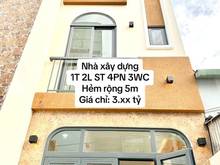 Hình ảnh Bán nhanh nhà 1 trệt 2 lầu sân thượng hẻm ô tô giá 3xx Tỷ TL mạnh