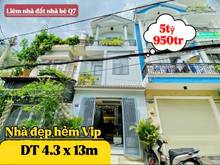 Hình ảnh ✅✅NHÀ ĐẸP GIÁ RẺ ✅ Trệt 2lầu sân thượng hẻm xe hơi liền kề Quận 7