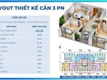 Hình ảnh Bán Trang Chủ MB66.COM / Đăng Ký Tặng 66K 3PN,3VS-101,57m2 Dự Án Khai Sơn City,Long Biên, Hà Nội.Giá