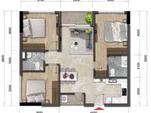 Hình ảnh Mizuki Park, 86m2, 3 phòng ngủ, 2 toilet, có ban công, có nội