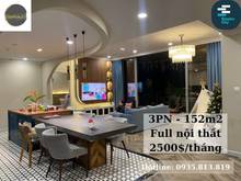 Hình ảnh Cho thuê CHCC căn góc 3PN 152m2 full nội thất siêu đẹp 2500$/ tháng