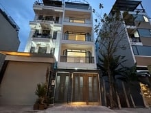 Hình ảnh Cho Thuê Nhà Mới Xây Đường Trần Não Q.2 8x20m Hầm+4 Tầng có Thang Máy