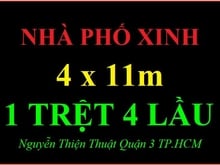 Hình ảnh Nhà phố xinh rẻ 4 x 11m 1 trệt 4 lầu Nguyễn Thiện Thuật Quận 3 TP.HCM