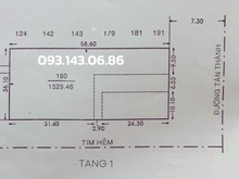 Hình ảnh Chú bốn  cần bán 1529m2 tại  40 tân thành, p. tân thành, q. tân phú