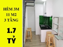 Hình ảnh ✔️  Nhà 1.7 tỷ Phó Đức Chính P.1 Bình Thạnh - 11m2 - 3 tầng.