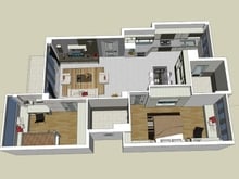 Hình ảnh Chung cư 92m2 có 2PN (Gần ngã tư hàng xanh)