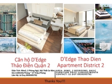 Hình ảnh Cho thuê 2PN D'Edge Thảo Điền Quận 2 - Giá 27 Triệu,  Nội thất cơ bản