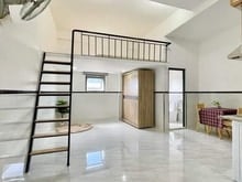 Hình ảnh Phòng có gác cho thuê giá rẻ - Full nội thất ngay Phan Văn Trị