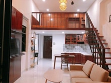 Hình ảnh 🌈Căn Hộ Duplex_Nội thất gỗ_Thiết kế hiện đại_Ban công_ngay Nguyễn XÍ
