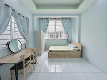 Hình ảnh Cho thuê phòng ngủ Full nội thất Q3 ngay Ga Sài Gòn có 2 cửa sổ rộng