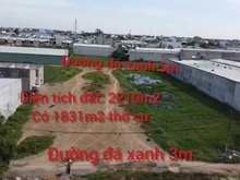Hình ảnh HOT ở đây có đất tốt 2210m2 có1831m2 thổ.2 mặt tiền khu dân cư Tân Đức