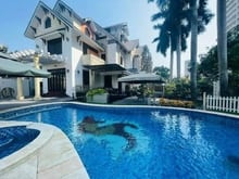 Hình ảnh Biệt thự hồ bơi sân vườn 1000m2 Hầm 3 Tầng Full nội thất Thảo Điền Q.2