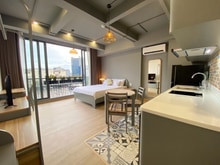 Hình ảnh Cho Thuê Căn Hộ 1PN Full Nội Thất Sân Vườn view đẹp gần sân Bay Tân Sơ