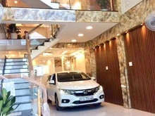 Hình ảnh xe hơi ngủ trong nhà, huỳnh tấn phát,dt 52,3m2, 5 tầng, giá 7.5 tỷ TL.