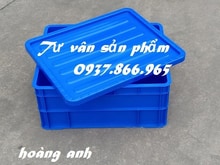 Hình ảnh Thùng B8 chất lượng, thùng đặc- sóng nhựa bít- khay nhựa có nắp, khay