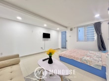 Hình ảnh Căn Hộ Ban Công Full Nội Thất Cửa Sổ Lớn Tách Bếp Khu Sân Bay