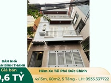 Hình ảnh Bán Nhà Quận Bình Thạnh, HXT Phó Đức Chính, 60m2, 5 Tầng