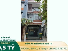 Hình ảnh Bán Nhà Quận Bình Thạnh, HXH Phan Văn Trị, 80m2, 3 Tầng