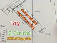 Hình ảnh Q. Tân Phú 100m2 (5x20m) Full TC, Oto Đến Đất, Được Xây Cao Tầng