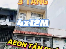 Hình ảnh ☘️3 TẦNG, ngay AEON TÂN PHÚ, (4x12M) hẻm 6M, 4.59 tỷ🌙