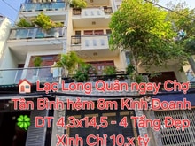 Hình ảnh Hẻm 8m Lý Thường Kiệt P8 Tân Bình đi bộ ra Chợ KD đa nghành