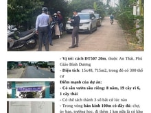 Hình ảnh Bán vườn sầu riêng 5t DT 715m2 có 300m2 thổ cư sổ sẵn công chứng ngay