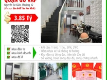 Hình ảnh Bán nhà 1/ Nguyễn Tư Giản - Gò Vấp, pháp lý chuẩn chỉ 3.85 tỷ