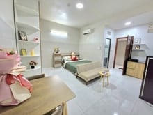Hình ảnh Studio Rộng 30m2 Nội Thất Hiện Đại Gần Cầu Nguyễn Văn Cừ