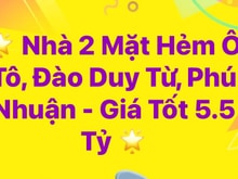 Hình ảnh Nhà 2 Mặt Hẻm Ô Tô, Đào Duy Từ, Phú Nhuận , Diện tích: 32,2m² (nở hậu)