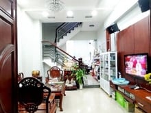 Hình ảnh Nhà hẻm xe hơi, DT 50m, 4 tầng BTCT, sổ vuông đẹp, P 24, Bình Thạ