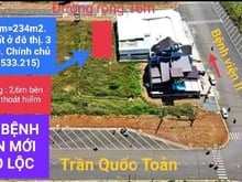 Hình ảnh đường QH01 bệnh viện mới Bảo Lộc (lô T7.01 - 3 mặt)