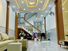 Hình ảnh Về quê bán nhà 64m2,1 trệt 2 lầu,SHR,960 triệu,Hoàng diệu,p13,quận 4