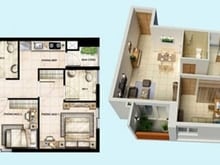 Hình ảnh Cần cho thuê Trang Chủ MB66.COM / Đăng Ký Tặng 66K 2PN 2WC 2 ban công. Chung cư  Vision-1 Q Bình Tân