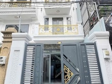 Hình ảnh bán nhà 1 trệt 3 lầu diện tích 4x18 sau trường tiểu học kim đồng