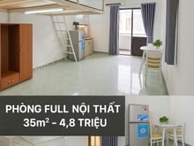 Hình ảnh Pass phòng trọ 35m2, nội thất đầy đủ, chỉ cần xách đồ vào ở