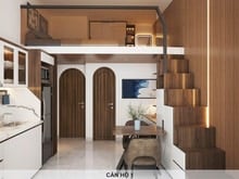 Hình ảnh Duplex trần cao full nội thất gỗ cao cấp có ban công máy giặt riêng