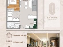 Hình ảnh Mb6623 nạp rút nhanh chóng 1PN 1WC 55.5m2 Phú Đông SkyOne